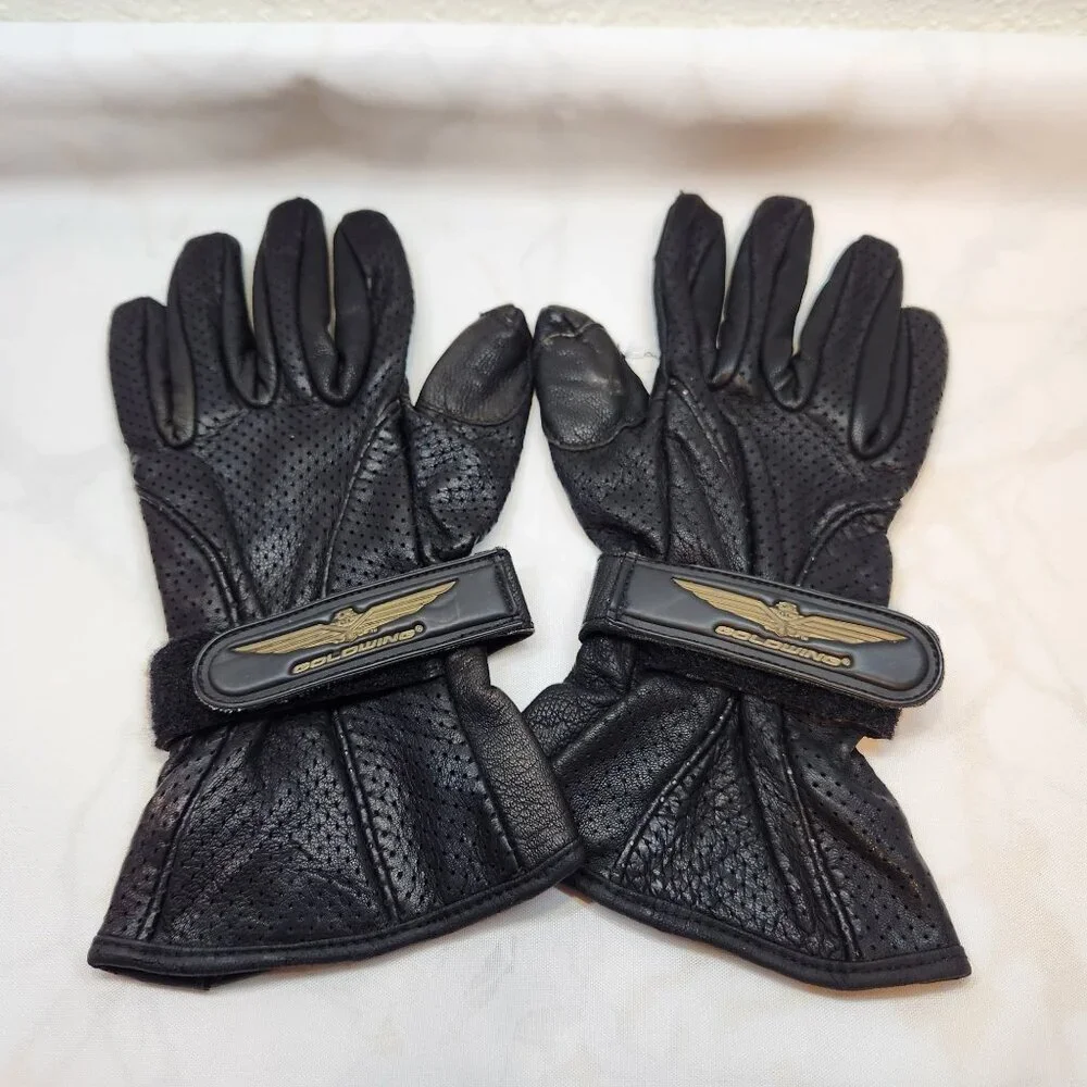 Vintage Riding Gloves Ladies Honda‎ Goldwing Leather Size Small Palm Pads Flare